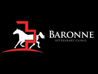 Baronne Veterinary Clinic logo design by nikkl