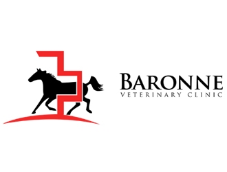 Baronne Veterinary Clinic logo design by nikkl