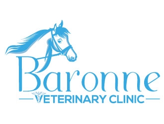 Baronne Veterinary Clinic logo design by Suvendu