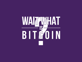 Wait What is Bitcoin logo design by afra_art