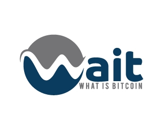 Wait What is Bitcoin logo design by AamirKhan