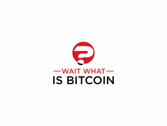 Wait What is Bitcoin logo design by luckyprasetyo