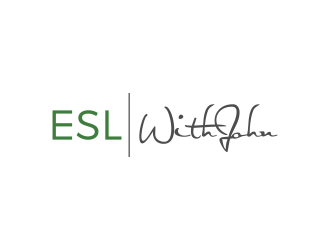 ESL With John logo design by BlessedArt