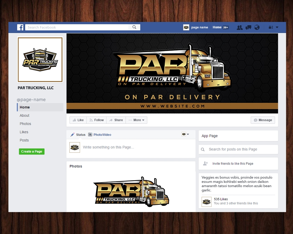 PAR Trucking, LLC logo design by MastersDesigns