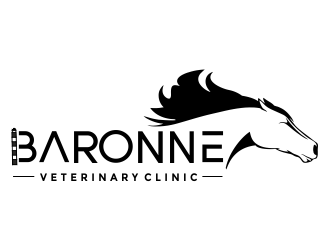 Baronne Veterinary Clinic logo design by aldesign