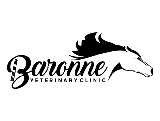 Baronne Veterinary Clinic logo design by aldesign