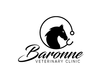 Baronne Veterinary Clinic logo design by czars