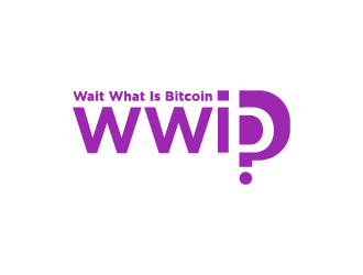 Wait What is Bitcoin logo design by hwkomp