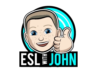ESL With John logo design by Norsh