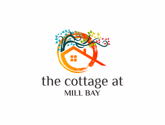 the cottage at Mill Bay  logo design by N3V4