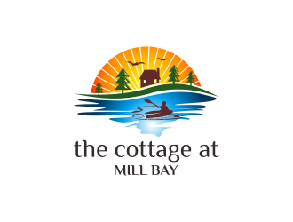 the cottage at Mill Bay  logo design by N3V4