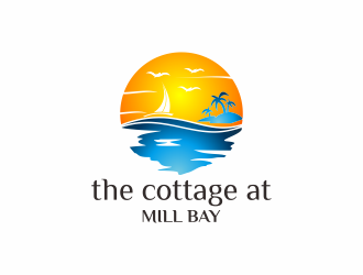 the cottage at Mill Bay  logo design by N3V4