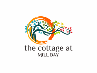 the cottage at Mill Bay  logo design by N3V4