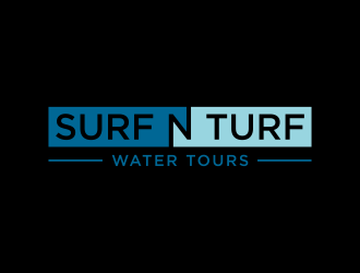 surf n turf water tours  logo design by p0peye