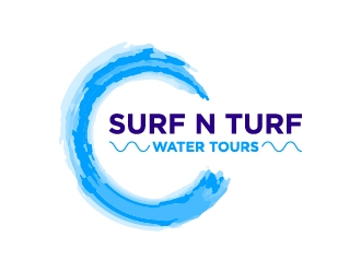 surf n turf water tours  logo design by twomindz