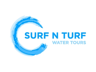 surf n turf water tours  logo design by twomindz