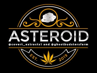 Asteroid logo design by Benok