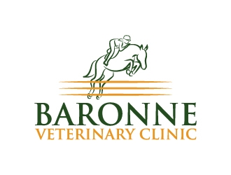 Baronne Veterinary Clinic logo design by karjen