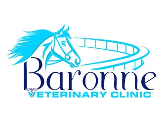 Baronne Veterinary Clinic logo design by Suvendu
