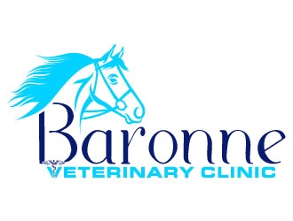 Baronne Veterinary Clinic logo design by Suvendu