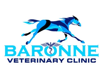 Baronne Veterinary Clinic logo design by Suvendu