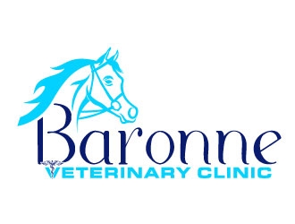 Baronne Veterinary Clinic logo design by Suvendu