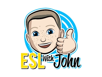 ESL With John logo design by Norsh