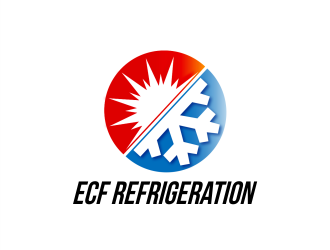 ECF REFRIGERATION logo design by Gwerth