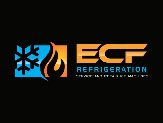 ECF REFRIGERATION logo design by up2date
