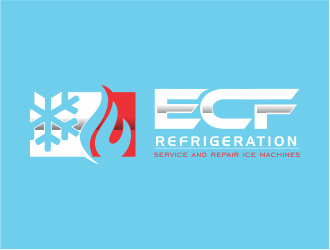 ECF REFRIGERATION logo design by up2date