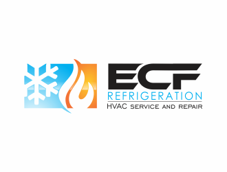 ECF REFRIGERATION logo design by up2date