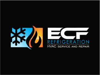ECF REFRIGERATION logo design by up2date