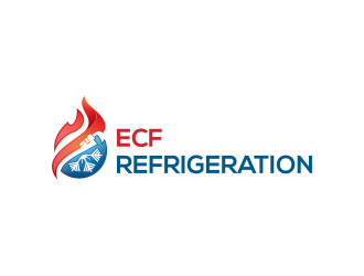 ECF REFRIGERATION logo design by menanagan