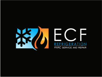 ECF REFRIGERATION logo design by up2date