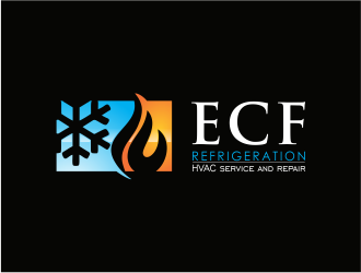 ECF REFRIGERATION logo design by up2date