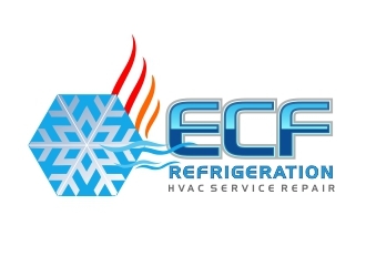 ECF REFRIGERATION logo design by crearts