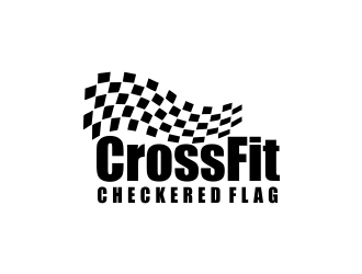 CrossFit Checkered Flag logo design by oke2angconcept