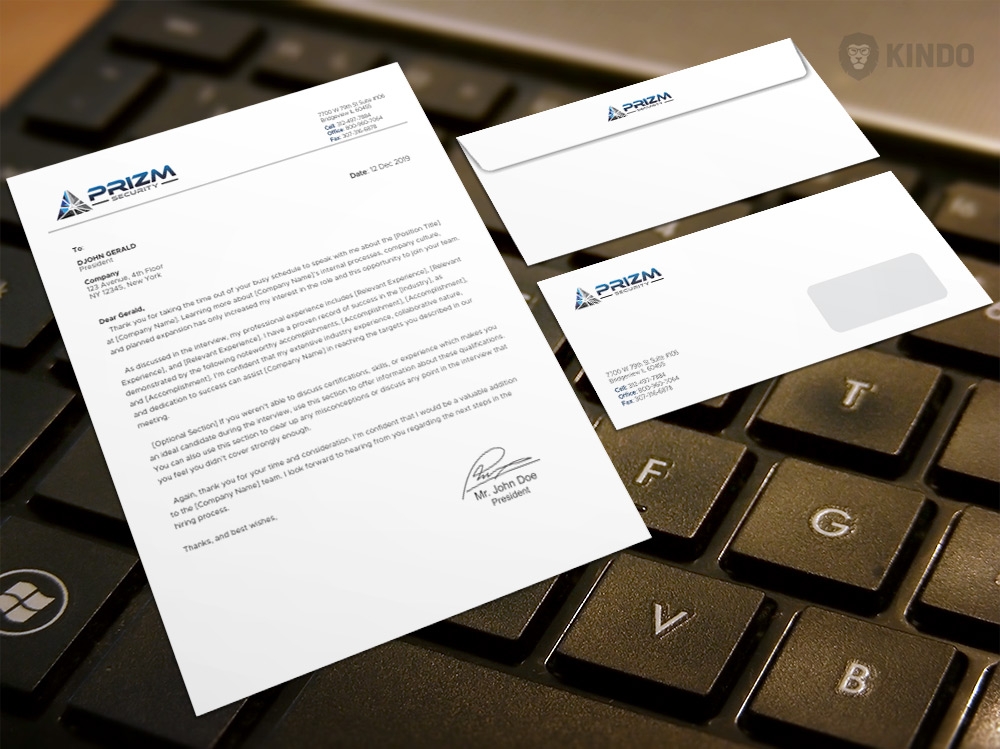 Prizm Security logo design by Kindo