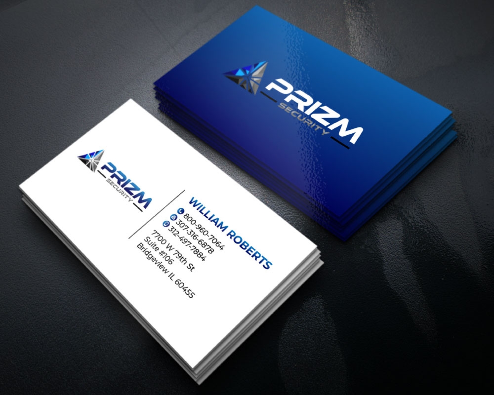 Prizm Security logo design by Boomstudioz