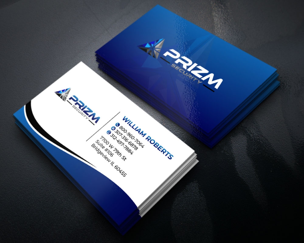 Prizm Security logo design by Boomstudioz