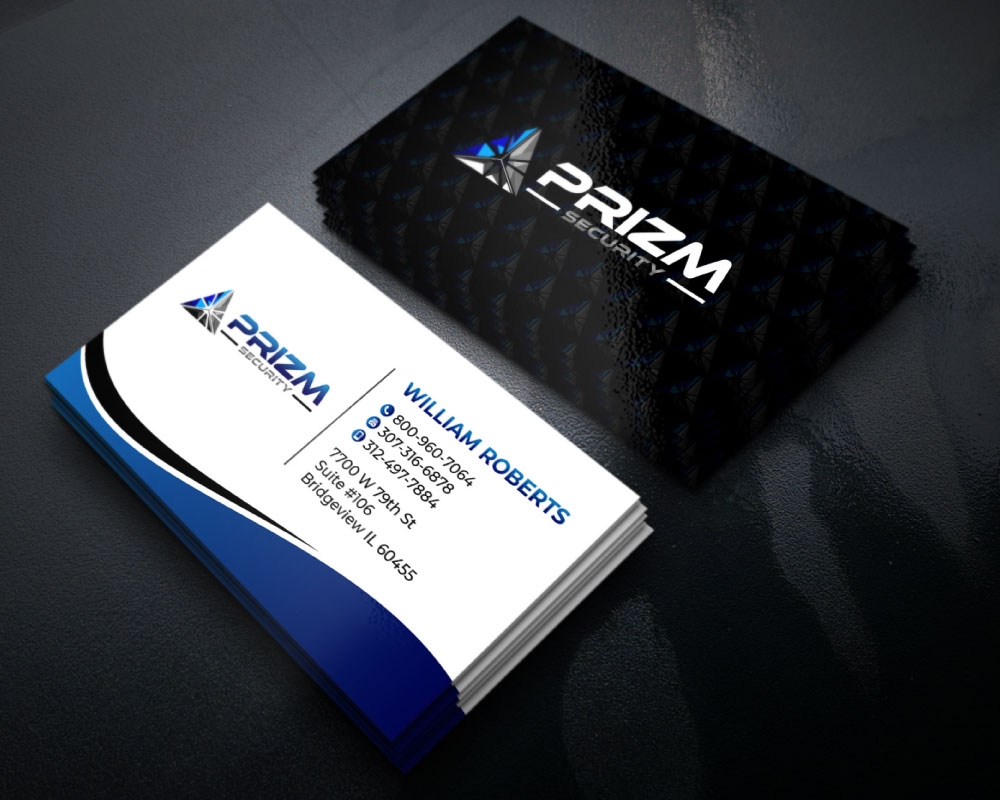 Prizm Security logo design by Boomstudioz
