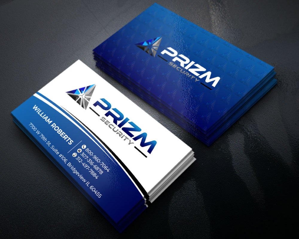 Prizm Security logo design by Boomstudioz