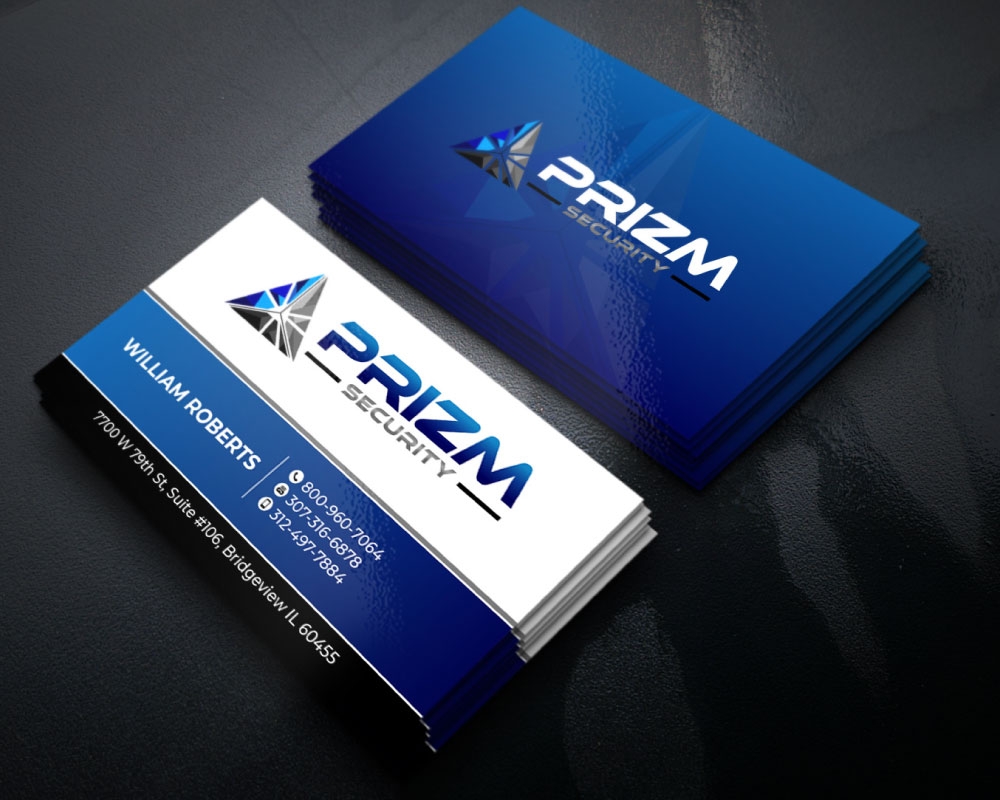 Prizm Security logo design by Boomstudioz
