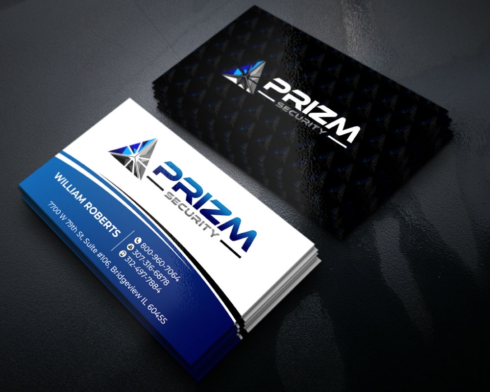 Prizm Security logo design by Boomstudioz