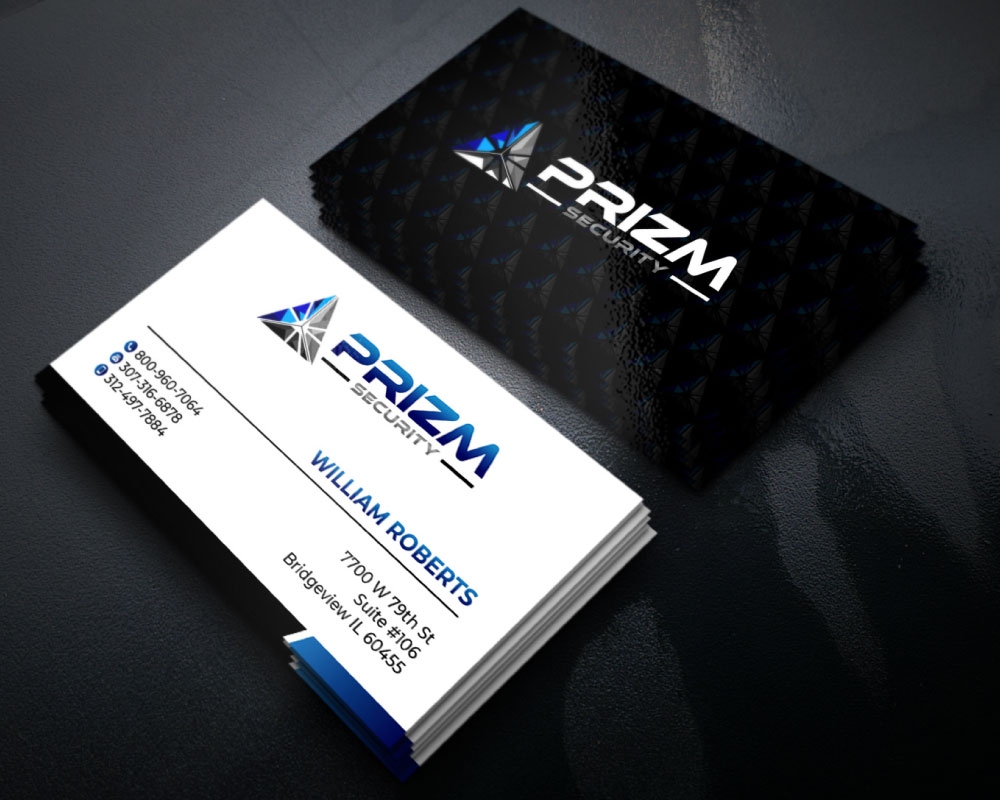 Prizm Security logo design by Boomstudioz