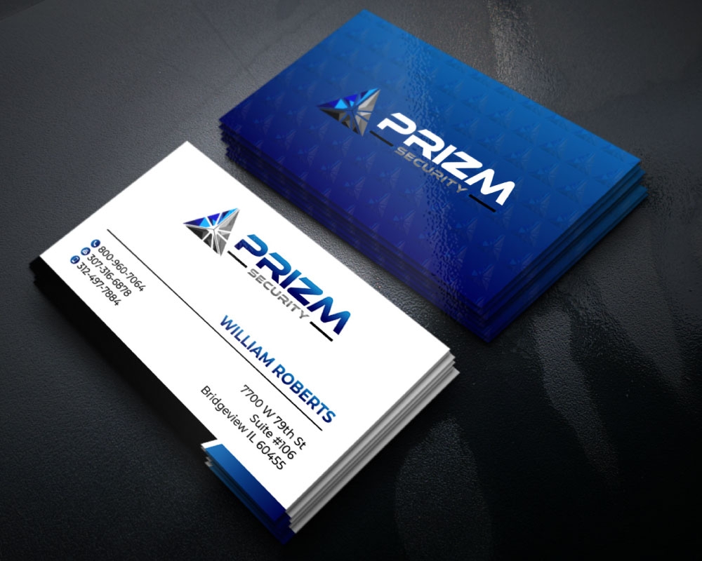 Prizm Security logo design by Boomstudioz