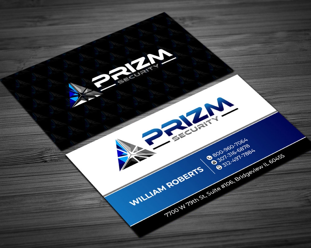 Prizm Security logo design by Boomstudioz