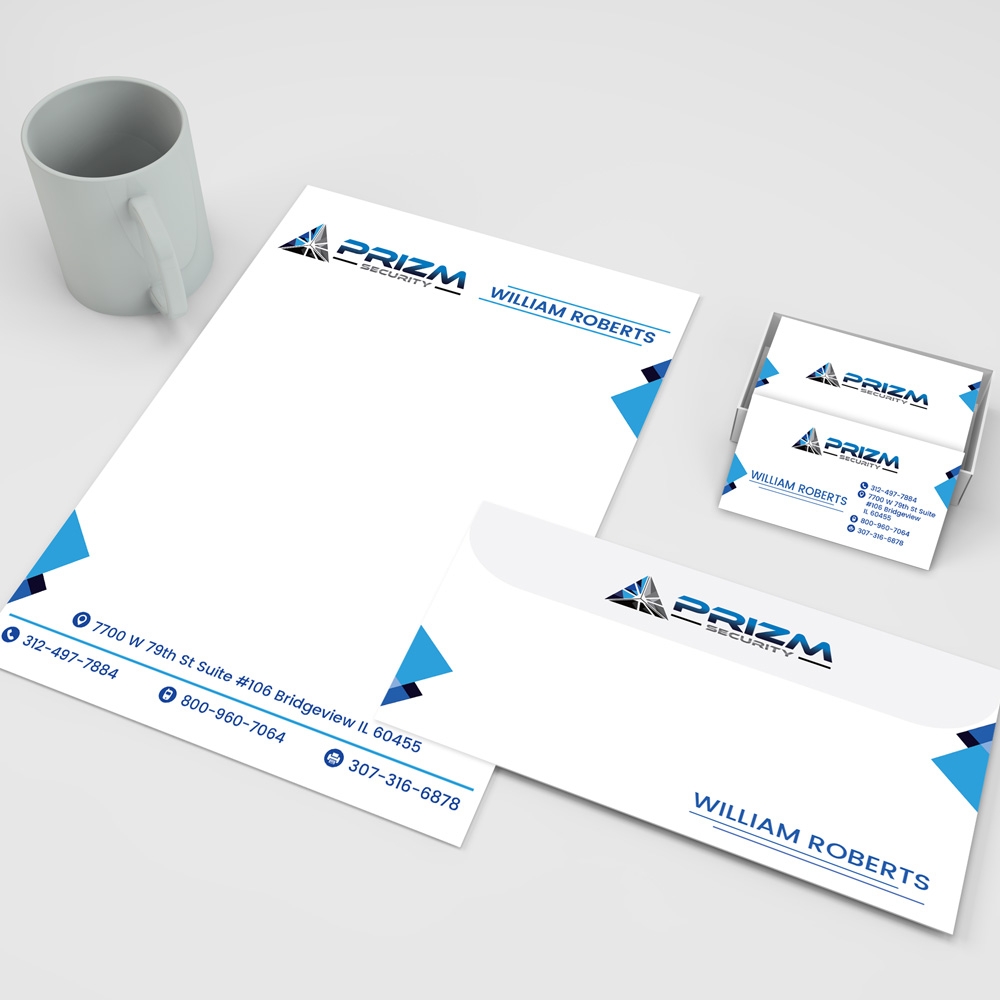 Prizm Security logo design by adwebicon