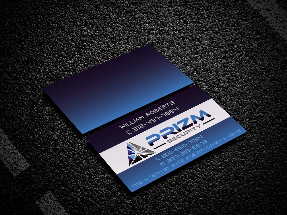 Prizm Security logo design by bulatITA