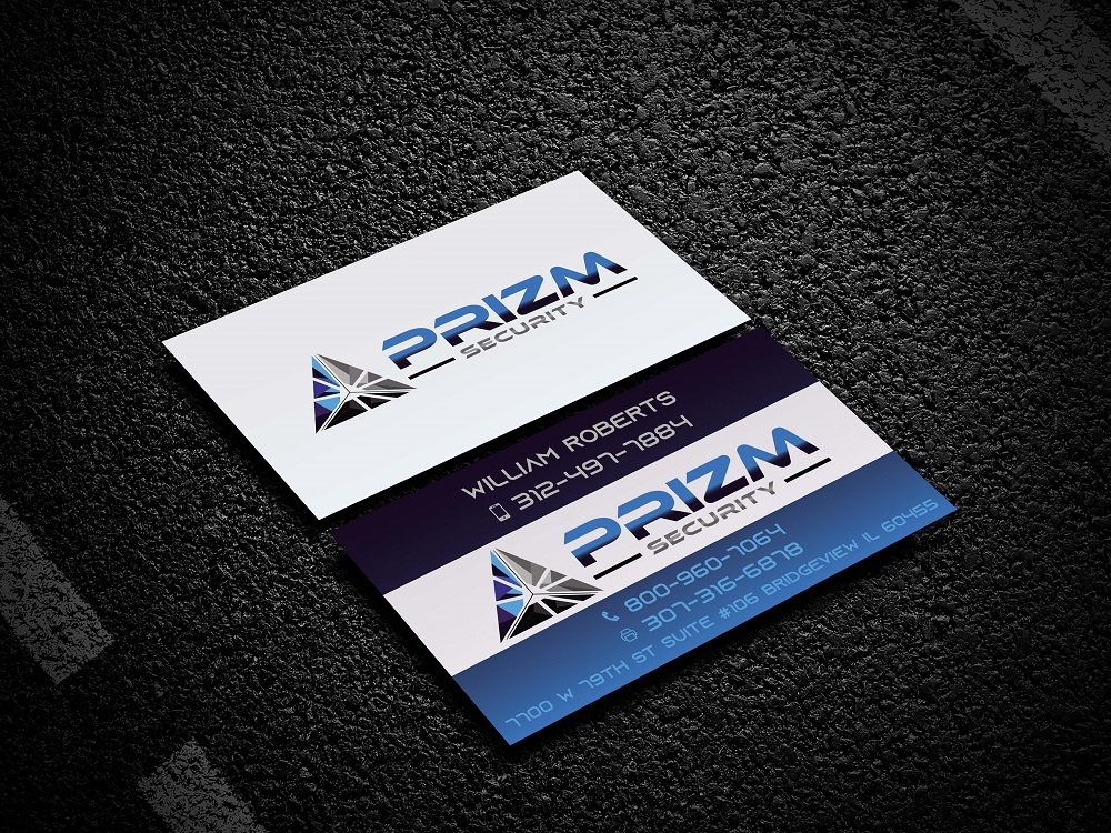Prizm Security logo design by bulatITA
